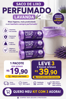 Saquinho perfumados com Cheirinho de lavanda – Oferta especial de 80% OFF 🎁